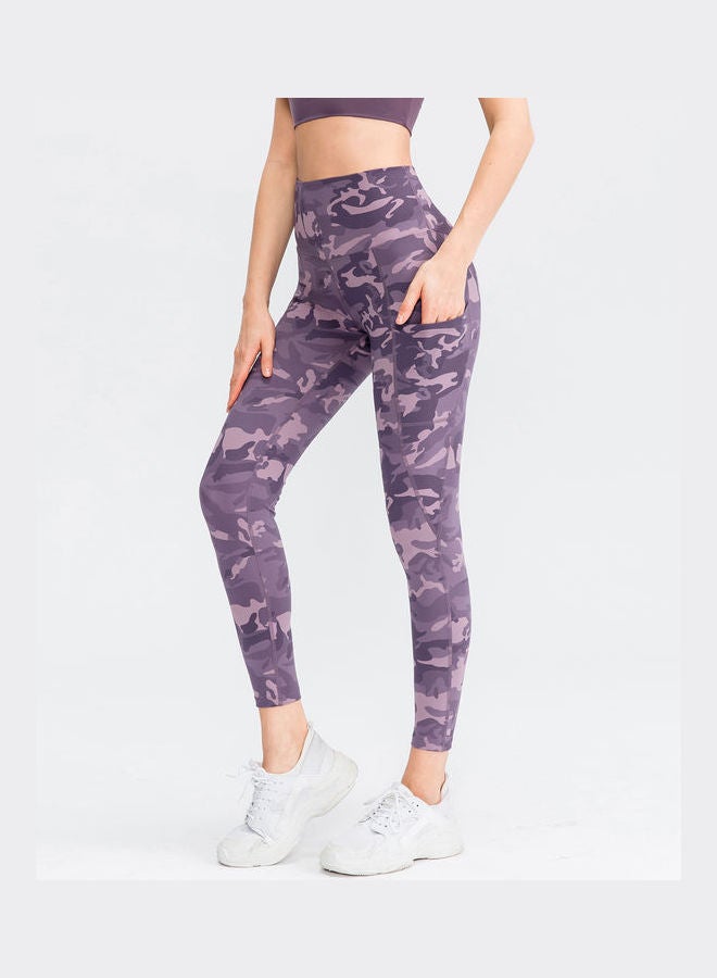 High Waist Leggings Purple