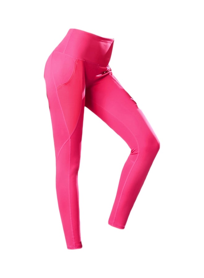 High Waist Yoga Leggings Rose