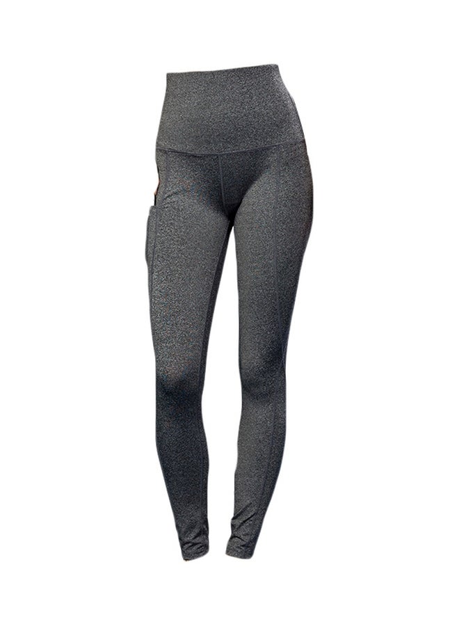 High Waist Yoga Leggings Dark gray