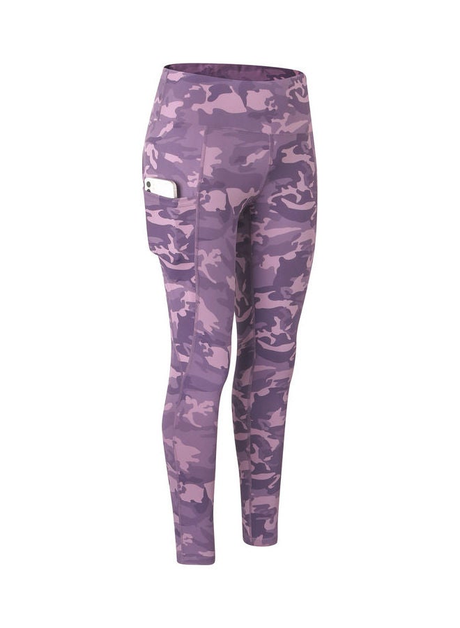 High Waist Sports Leggings Purple