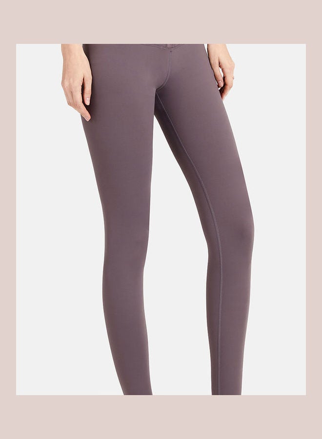 High Waist Sports Leggings Dark Purple