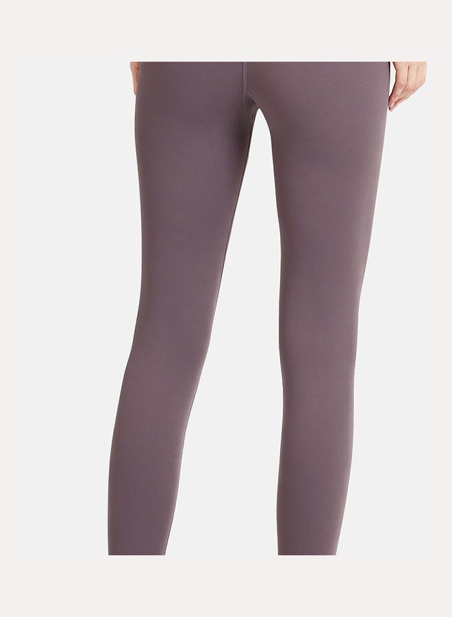 High Waist Sports Leggings Dark Purple