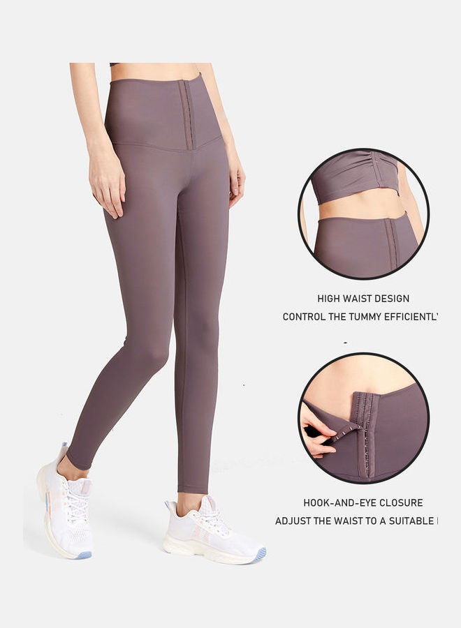 High Waist Sports Leggings Dark Purple