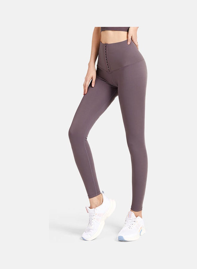 High Waist Sports Leggings Dark Purple