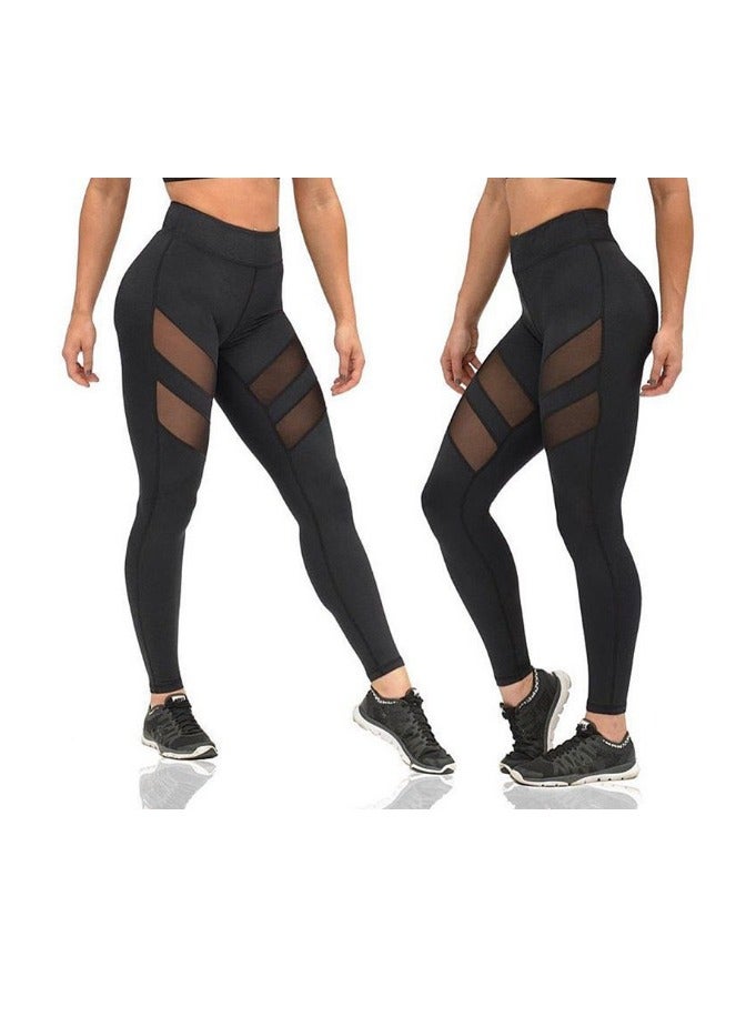 2 Pieces Fitness Yoga Sport Pants High Waist Women Gym Running Leggings