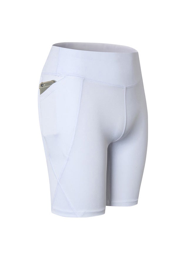 Stretchable High Waist Yoga Short Pants