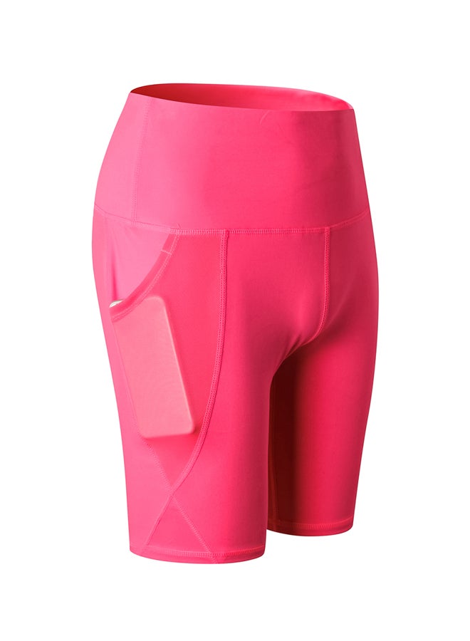 Sports Yoga Short Training Pants Rose