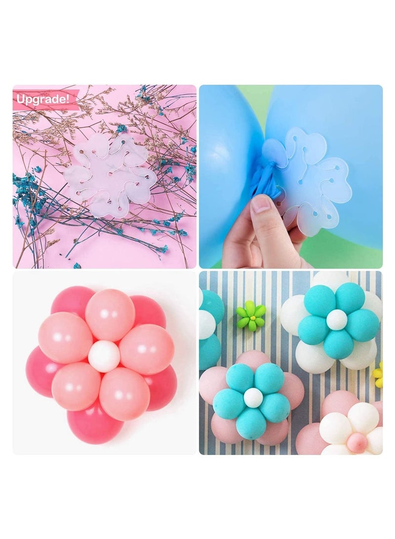Balloon Stand Holder Kit Glue Dots Tying tool Birthday Ribbon Balloon-Pump for Birthday Wedding Baby Shower Party Table Decorations Supplies (19 pcs)
