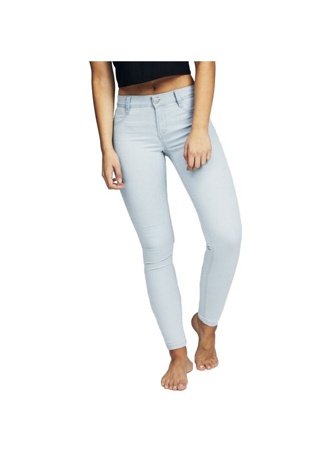Mid Rise Jeggings Bleach Blue
