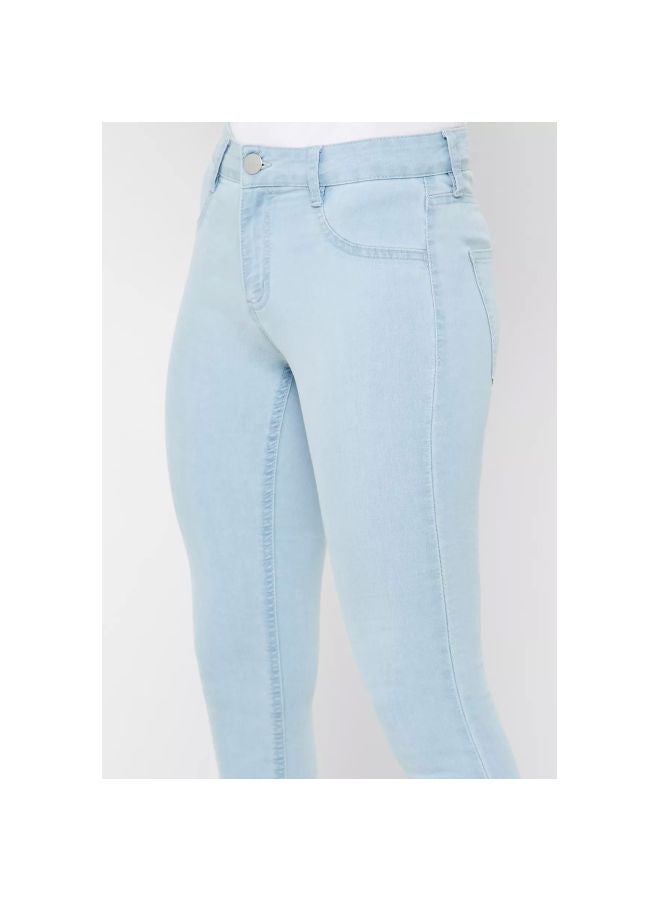 Mid Rise Jeggings Bleach Blue
