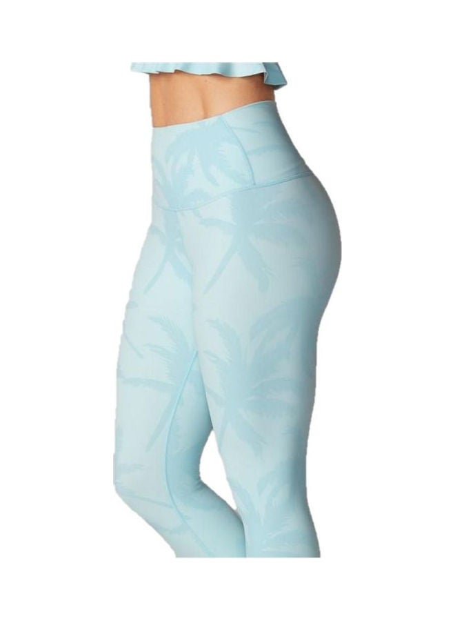 High Waist Leggings Blue