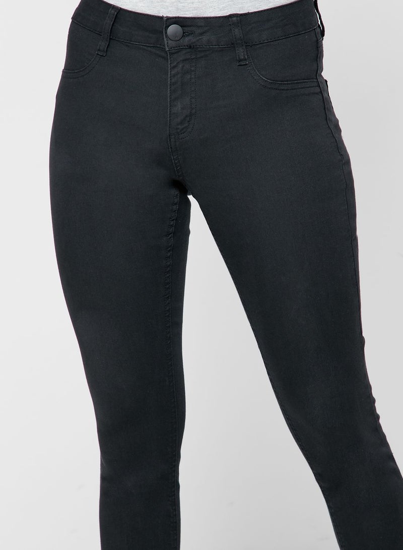 Mid Rise Dark Wash Jeggings