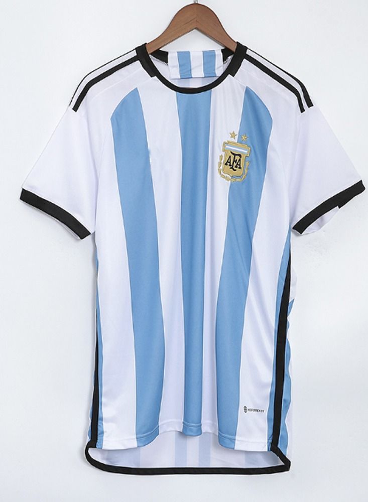 Argentina Three Star Home Jersey Kit 2022 (Jersey+Shorts)-Champion Edition