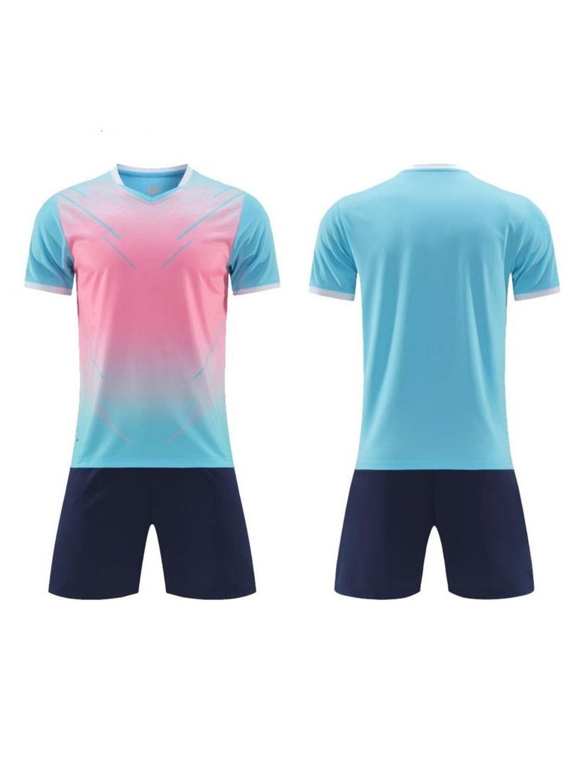 2-pieces Breathable and lightweight Men's And Women's Football Shirt