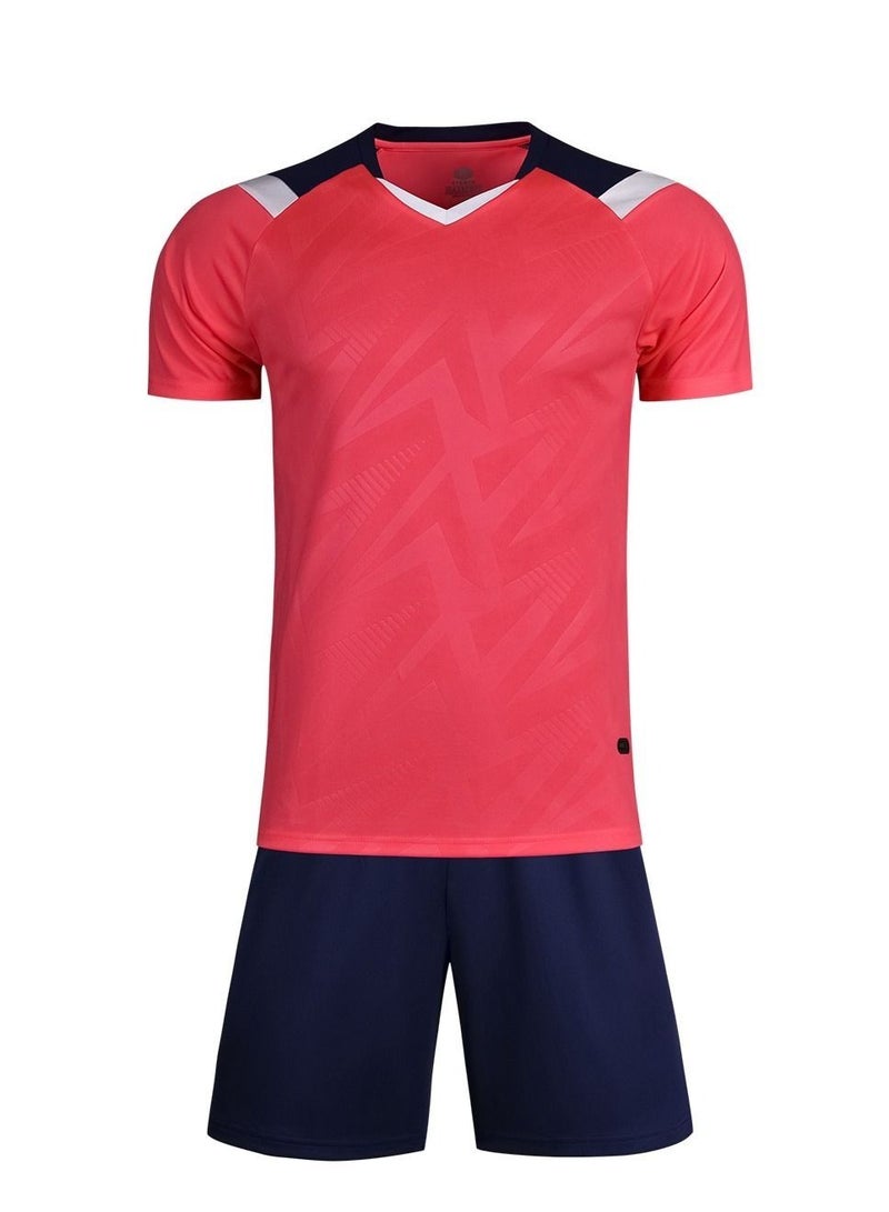 Children's sports short sleeved football jersey