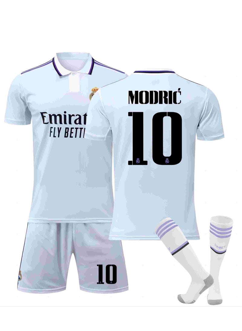 3-Piece White football jersey NO.10