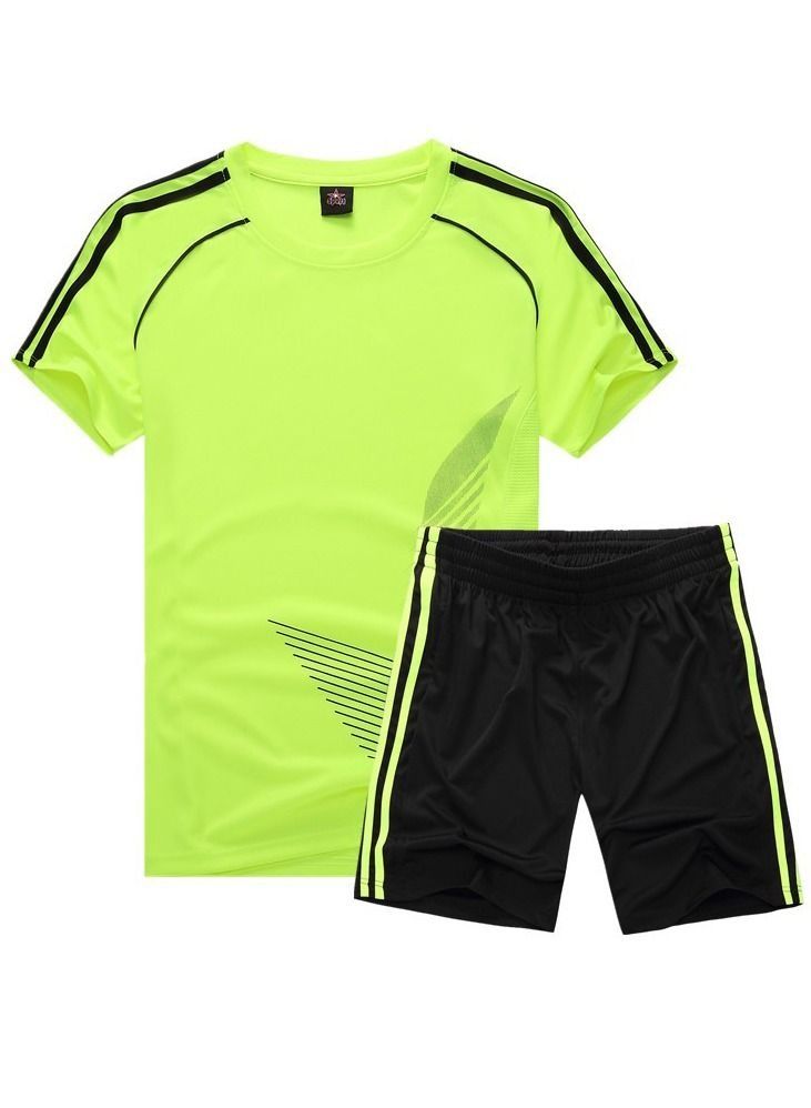2-pieces Breathable and lightweight Men's And Women's Football Shirt