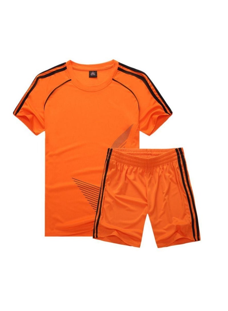 2-pieces Breathable and lightweight Men's And Women's Football Shirt