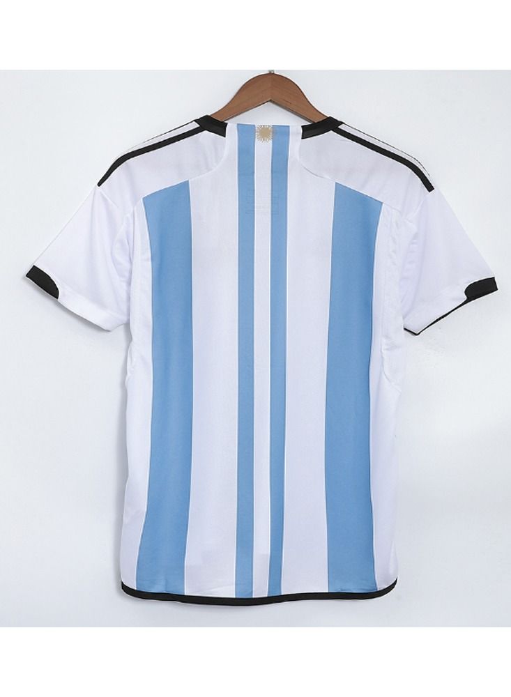 Argentina Three Star Home Jersey Kit 2022 (Jersey+Shorts)-Champion Edition