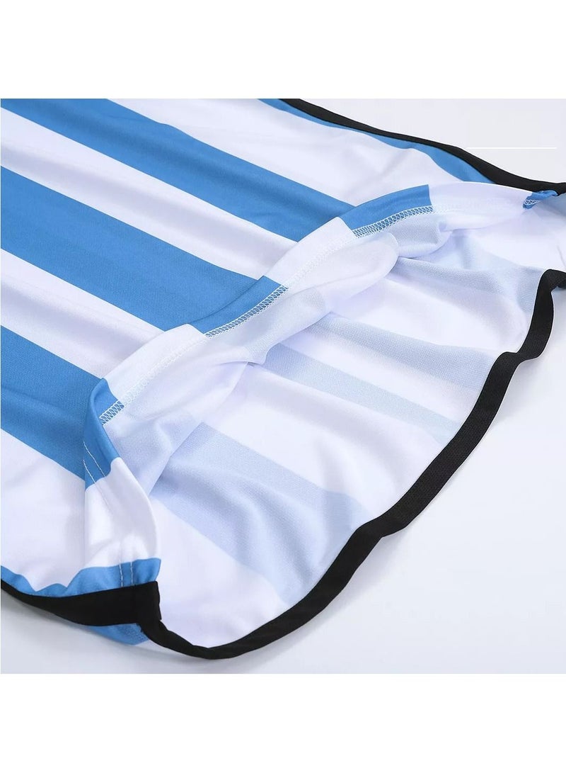 Argentina Three Star Home Jersey Kit 2022 (Jersey+Shorts)-Champion Edition