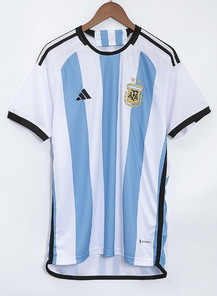 Argentina Three Star Home Jersey Kit 2022 (Jersey+Shorts)-Champion Edition