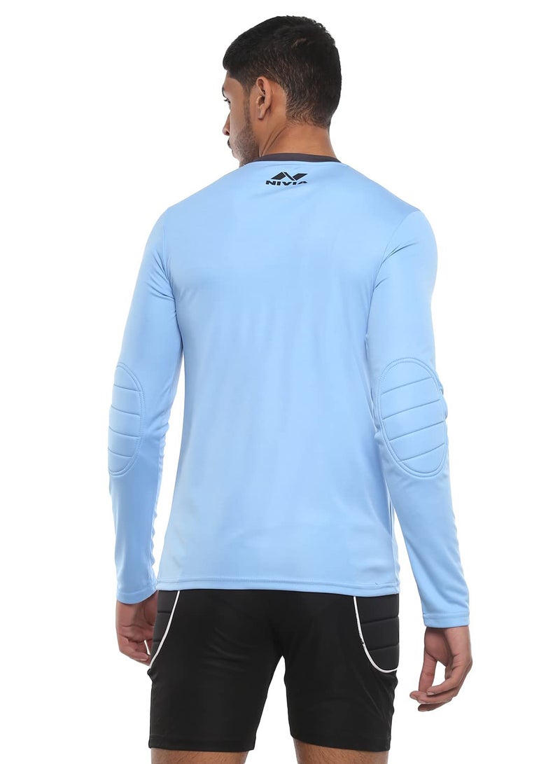 Armour Goal Keeper Jersey | Size: Large | For Men & Boys | Material: Micro Polyester | Fall Safe Paddings | Superior Color Fastness | Regular Fit