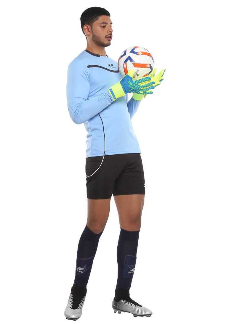 Armour Goal Keeper Jersey | Size: Large | For Men & Boys | Material: Micro Polyester | Fall Safe Paddings | Superior Color Fastness | Regular Fit