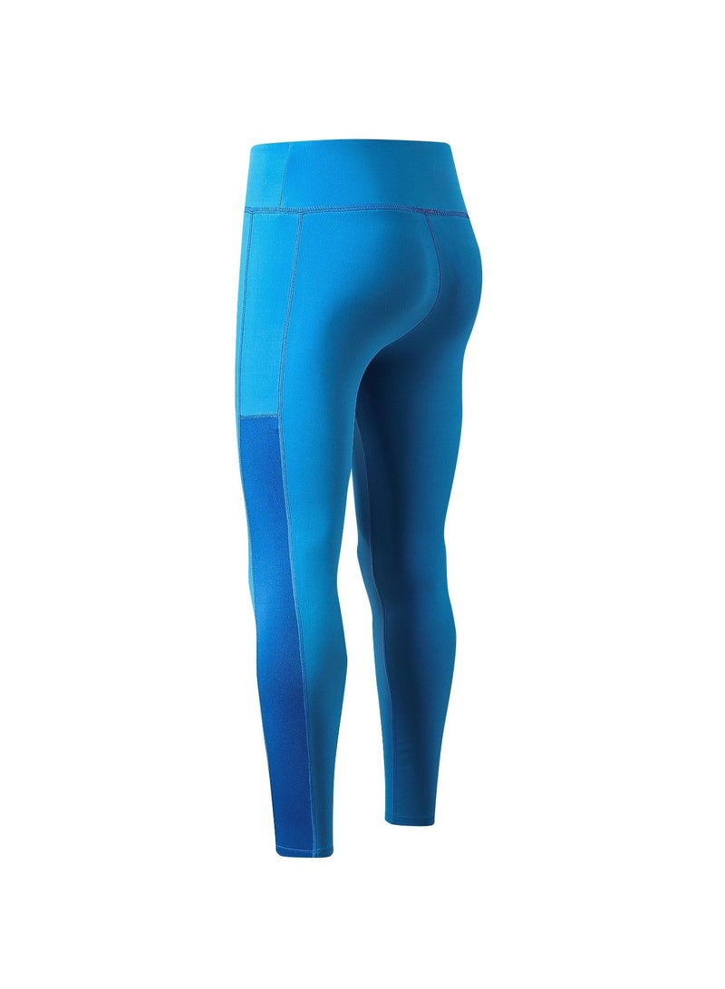 Women Quick Dry Breathable Elastic Trousers Blue