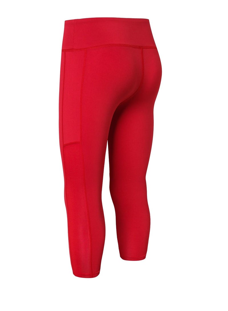 Women Quick Dry Breathable Elastic Trousers Red