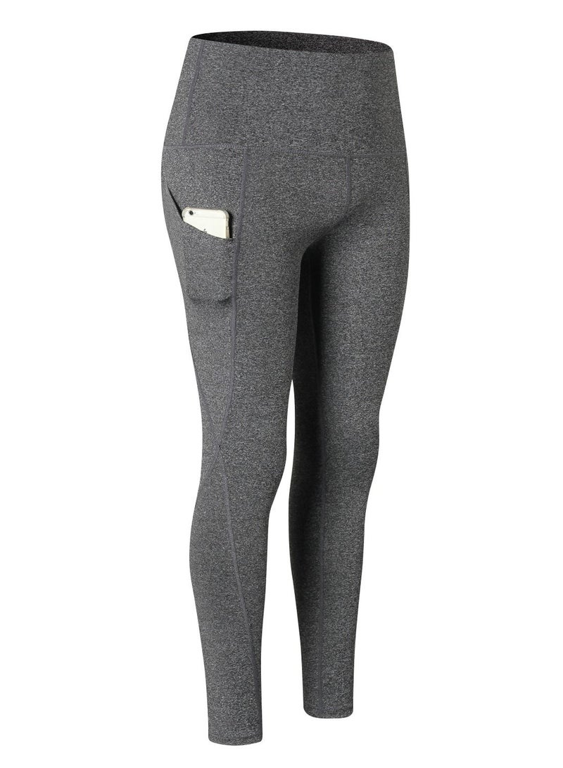 Women Quick Dry Breathable Elastic Trousers Grey