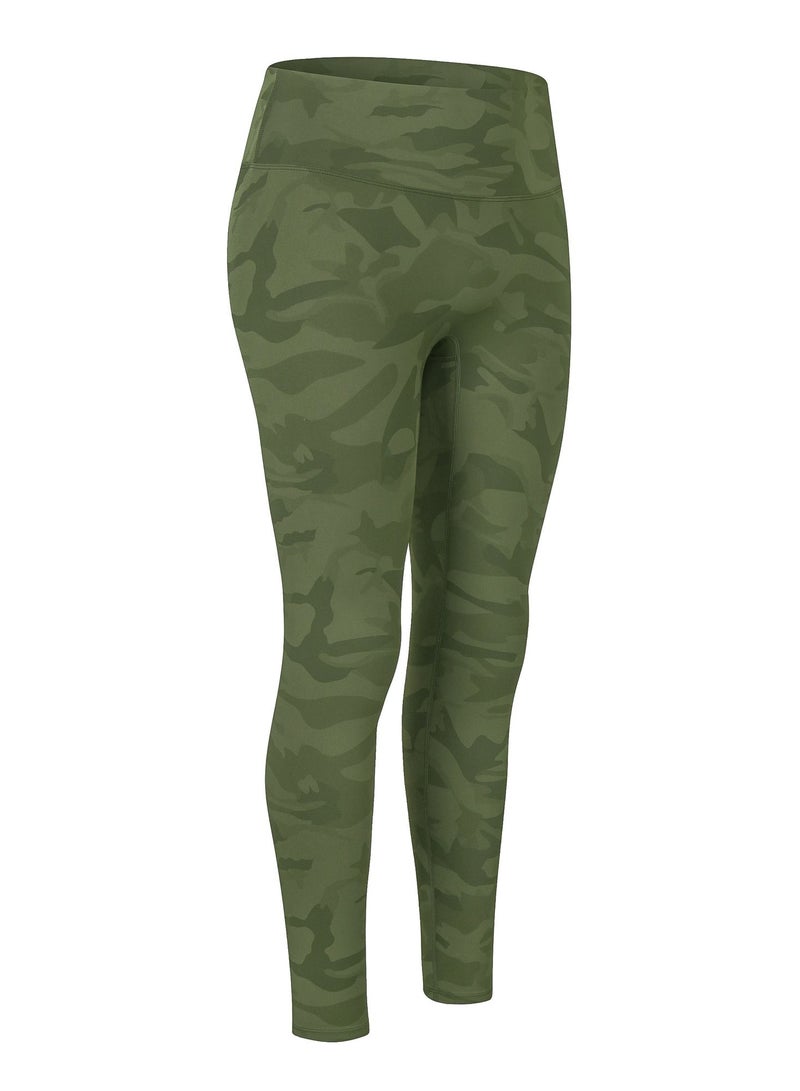 Women Quick Dry Breathable Elastic Trousers Army Green