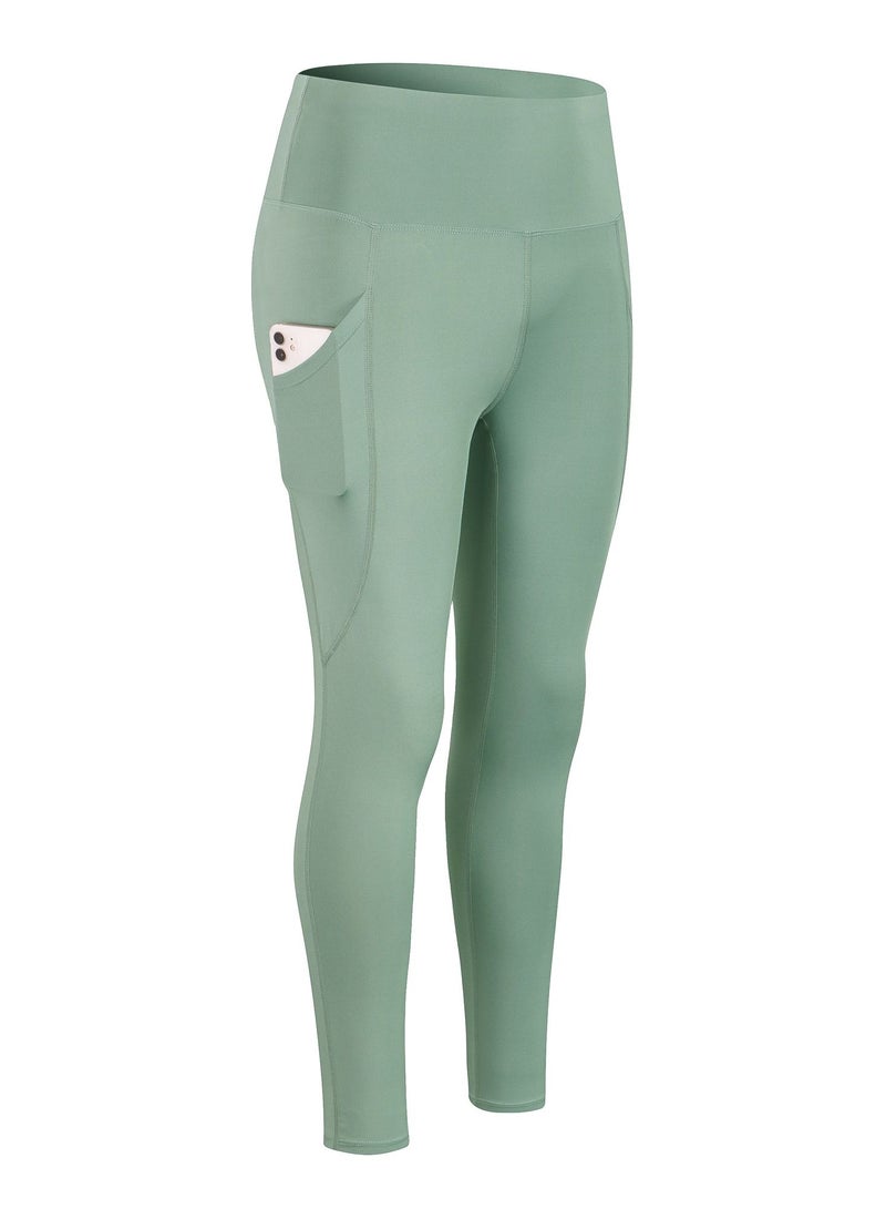 Women Quick Dry Breathable Elastic Trousers Green