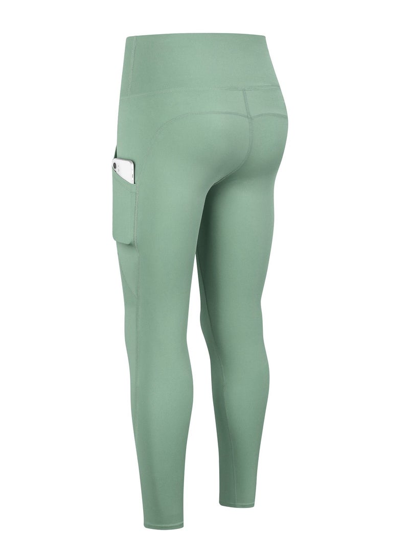 Women Quick Dry Breathable Elastic Trousers Green