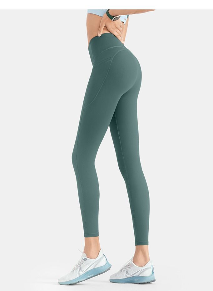 Solid Stretch Yogo Pants Green