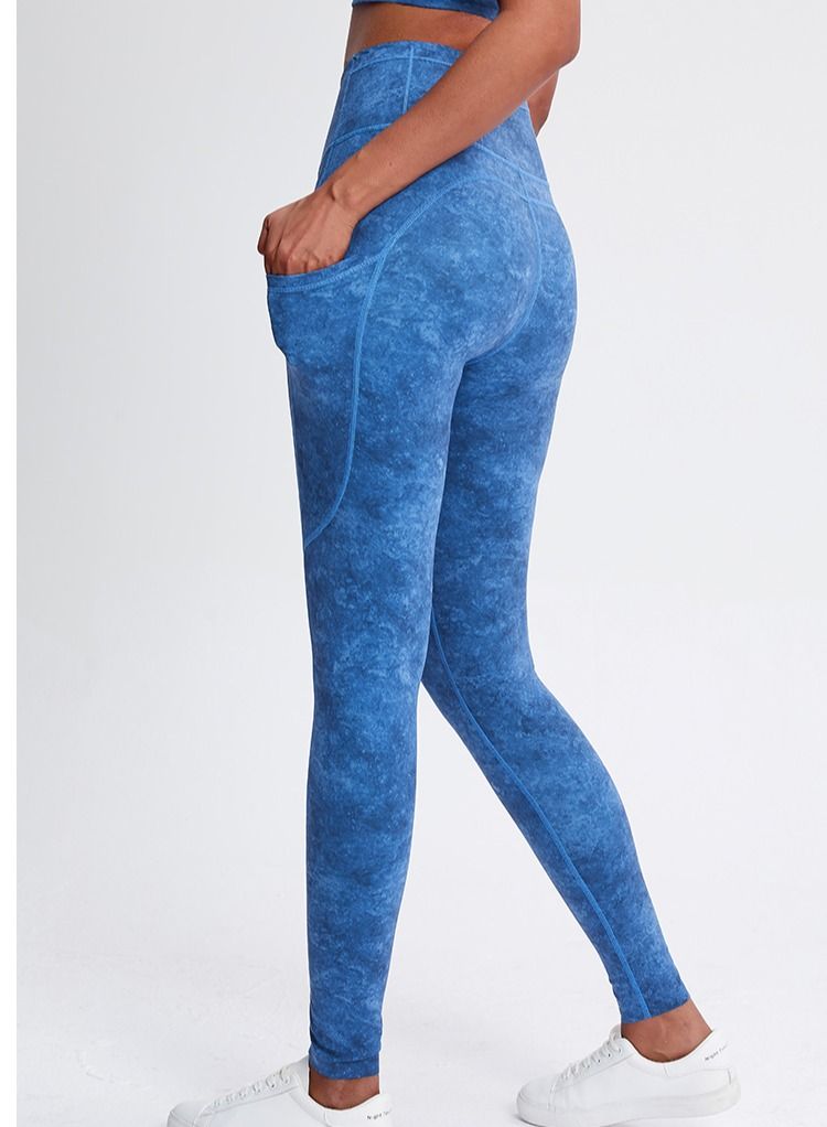 Solid Stretch Yogo Pants Blue