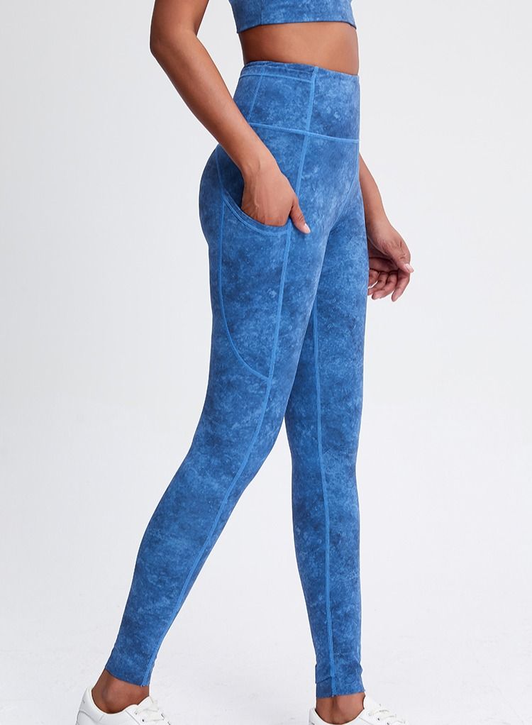 Solid Stretch Yogo Pants Blue