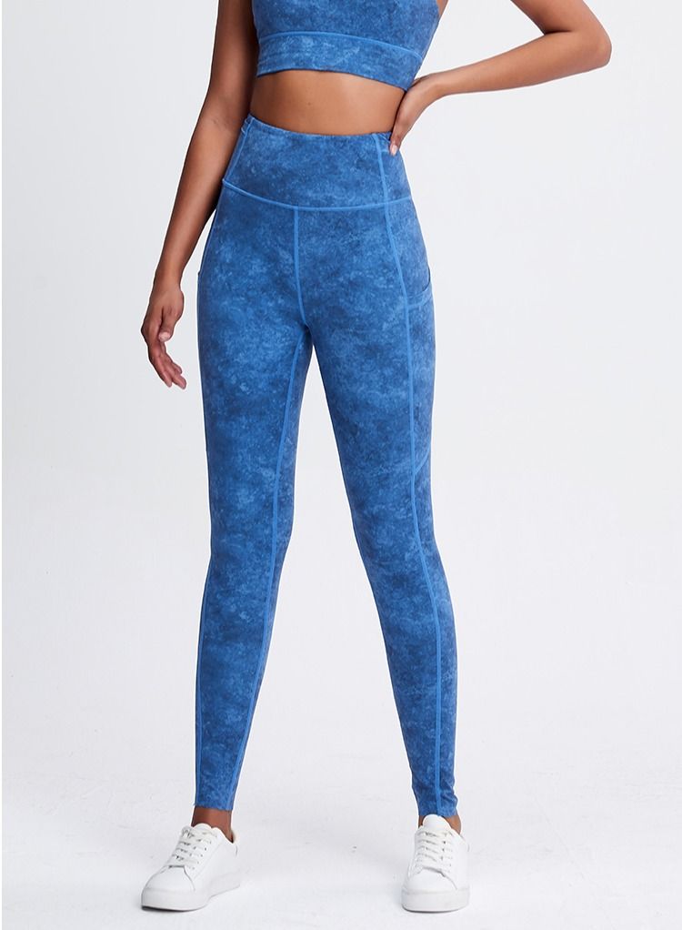 Solid Stretch Yogo Pants Blue