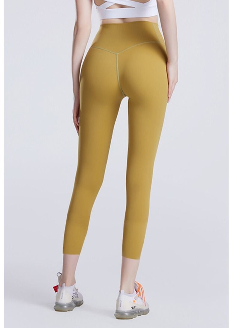 Solid Stretch Yogo Pants Yellow