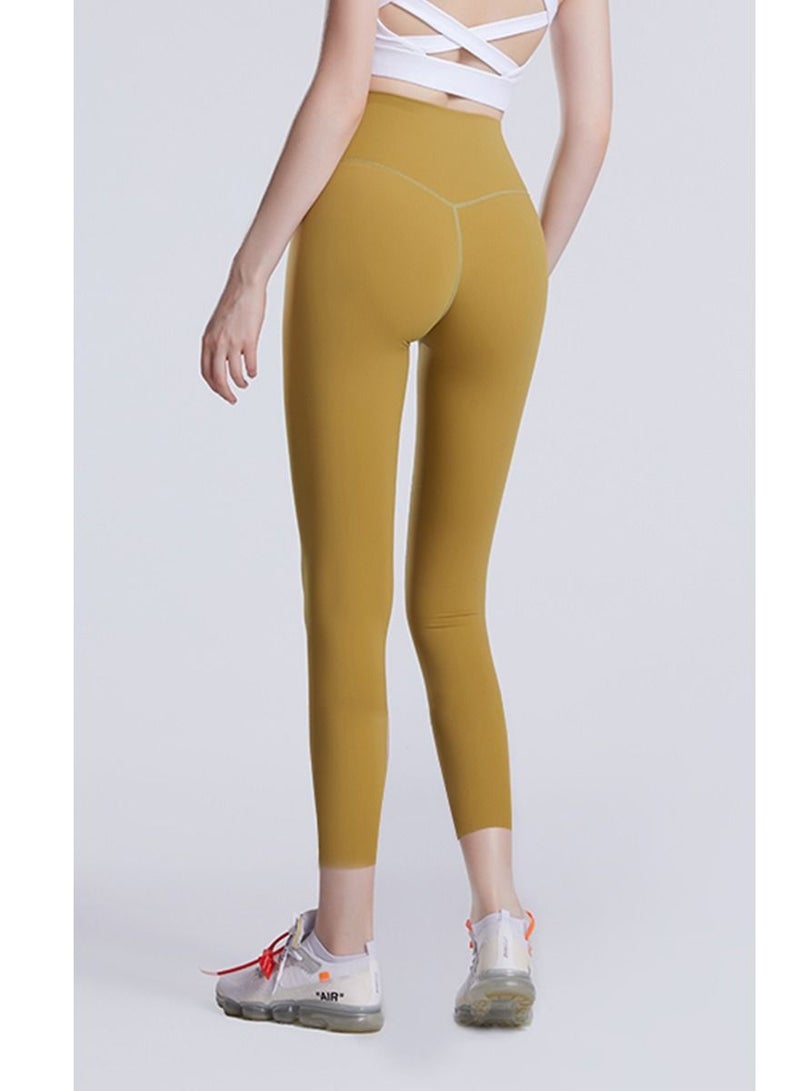 Solid Stretch Yogo Pants Yellow