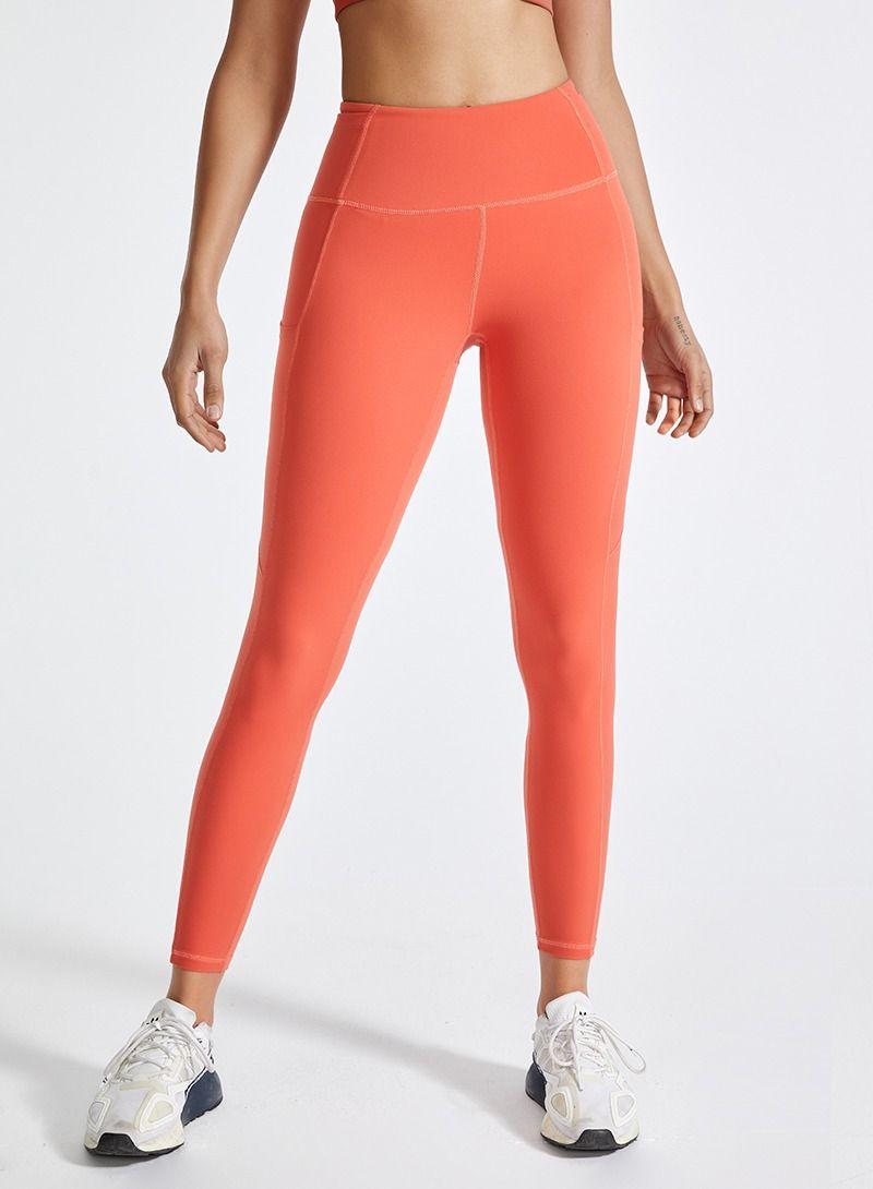 Solid Stretch Yogo Pants Orange