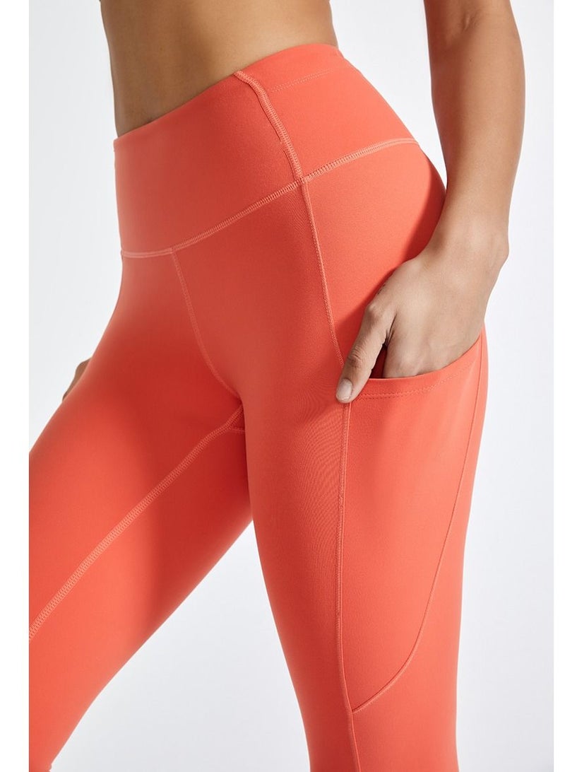 Solid Stretch Yogo Pants Orange