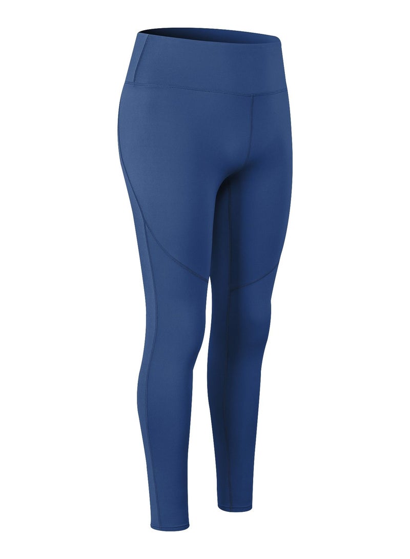 Women Quick Dry Breathable Elastic Pants Blue