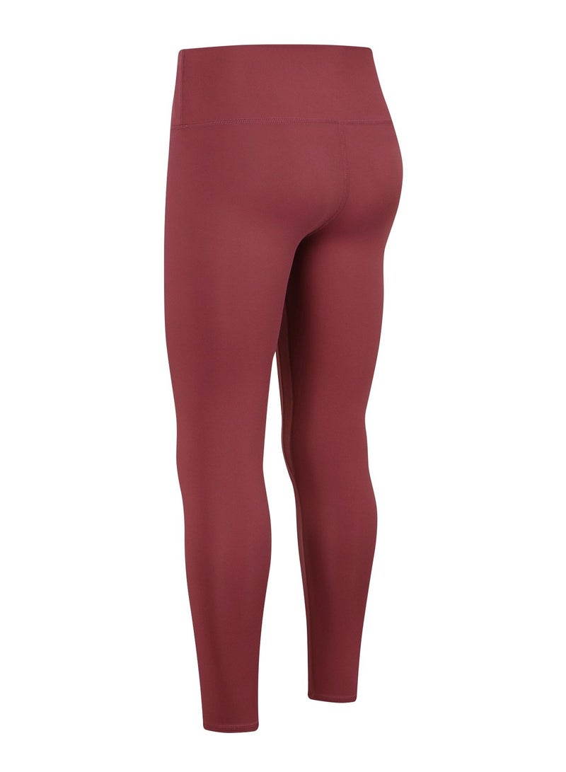 Women Quick Dry Breathable Elastic Pants Burgundy