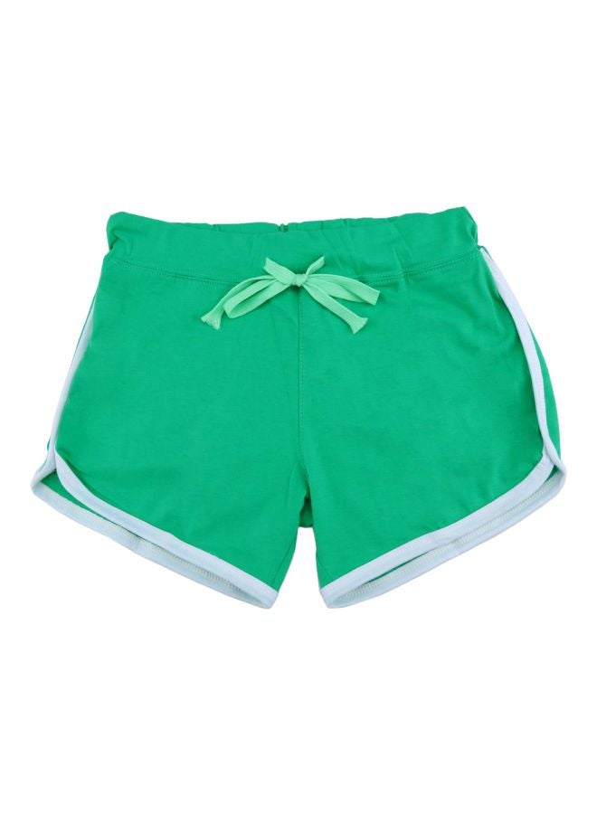 Mid-Rise Yoga Shorts Green