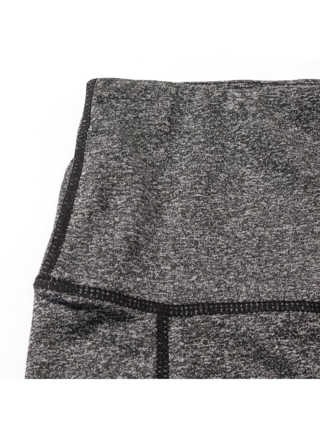 Side Pocket Tummy Control Workout Shorts Dark Gray