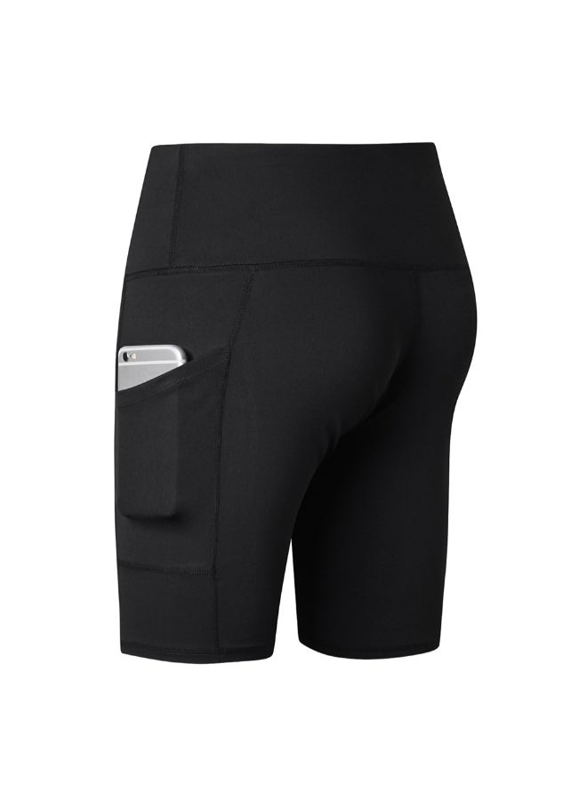 Compression Workout Tights Shorts Black