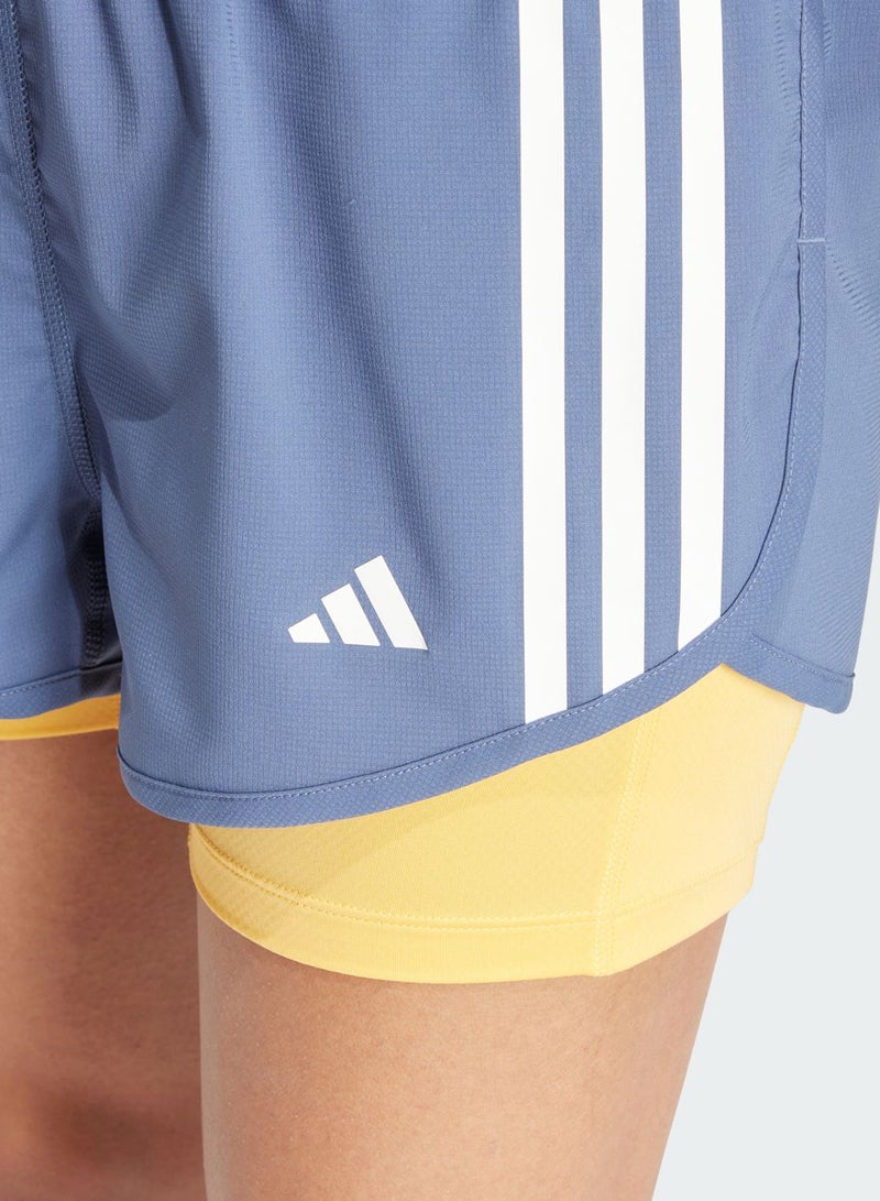 2In1 3 Stripes Own The Run Shorts