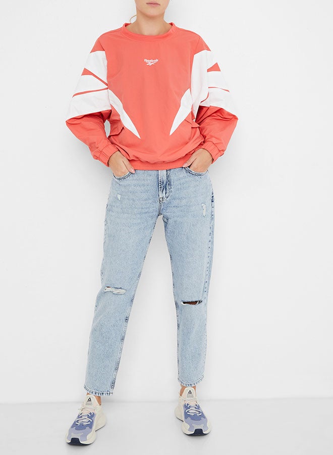 Classics V Sweatshirt Rosette/White