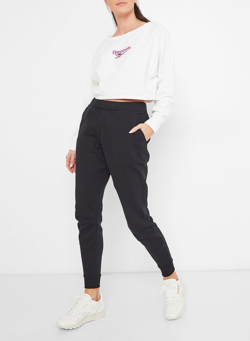 Classic V P Sweatshirt White/Pink/Black