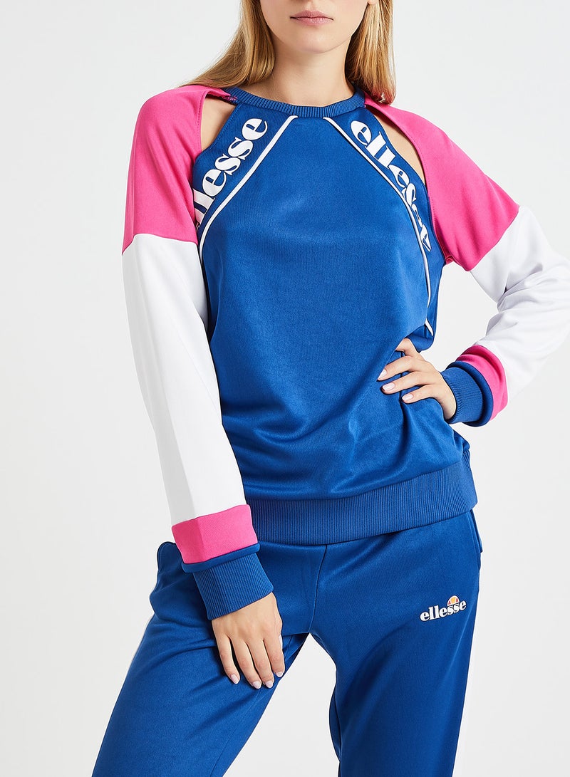 Maura Sweatshirt Blue/Pink/White